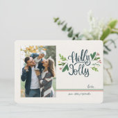 ホリーすてきフォトホリデーあいさつカード シーズンカード (スタンド正面)