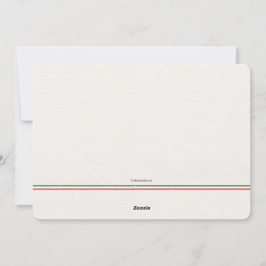 ホリーすてきフォトホリデーあいさつカード シーズンカード (裏面)