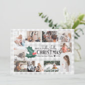 ホリーすてきプレイドのクリスマスフォトコラージュ シーズンカード (スタンド正面)