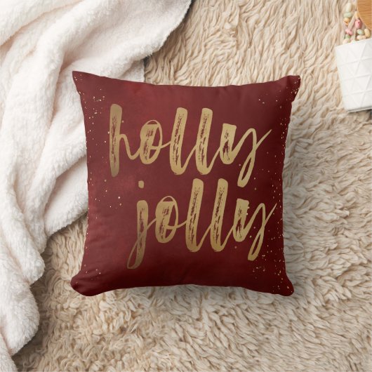 ホリーすてきホイルフェイクブラシのスクリプトの休日 クッション (ブランケット)