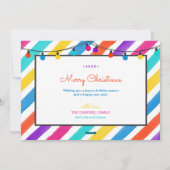 ホリーすてきホリディフォトカード |背面のあいさつ シーズンカード (裏面)