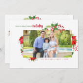 ホリーすてきホリデーフォトカード シーズンカード (正面/裏面)