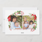 ホリーすてきホリデーフォトカード シーズンカード (裏面)