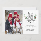 ホリーすてきメリーのクリスマス写真 シーズンカード (正面)