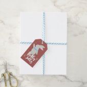 ホリーすてきリトルキュートバニー赤と青 ギフトタグ (より糸付き)