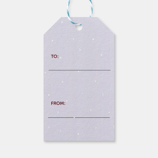 ホリーすてきリトルキュートバニー赤と青 ギフトタグ (裏面)