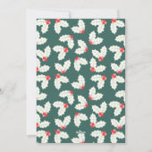 ホリーすてきレトロファミリーフォトホリデーカード シーズンカード (裏面)