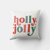 ホリーすてきレトロホリデータイポグラフィ クッション (裏面)