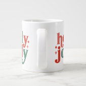 ホリーすてきレトロホリデータイポグラフィ ジャンボコーヒーマグカップ (裏面)