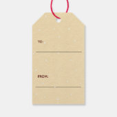 ホリーすてきヴィンテージ車カラフルクリスマス ギフトタグ (裏面)