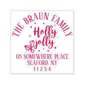 ホリーすてき休日の住所 セルフインキングスタンプ (デザイン)