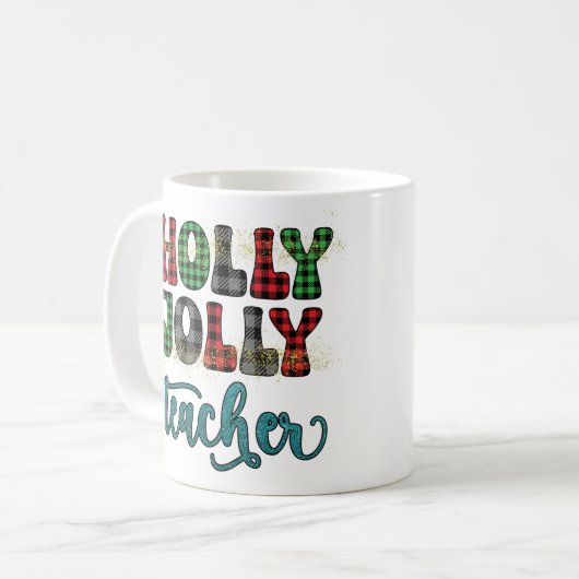 ホリーすてき先生クリスマス感謝ギフト コーヒーマグカップ (正面左)