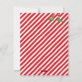 ホリーすてき小妖精や小人メリークリスマスキャンディ過負荷 シーズンカード (裏面)