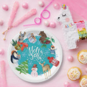 ホリーすてき紙プレート ペーパープレート (パーティー)