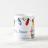 ホリーすてき雪だるまパーソナライズされた コーヒーマグカップ (中央)