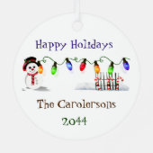 ホリーすてき雪だるま メタルオーナメント (裏面)