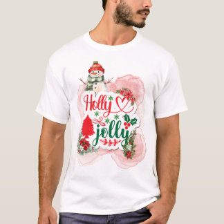 ホリーすてき雪だるま Tシャツ