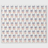 ホリーすてき – クリスマスかわいい ラッピングペーパー (フラット)