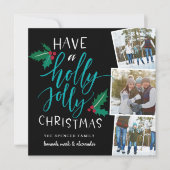 ホリーすてき |スクエアホリデーフォトコラージュカード シーズンカード (正面)