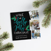 ホリーすてき |スクエアホリデーフォトコラージュカード シーズンカード