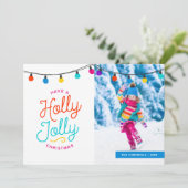 ホリーすてき |フラットホリデーのフォトカード シーズンカード (スタンド正面)