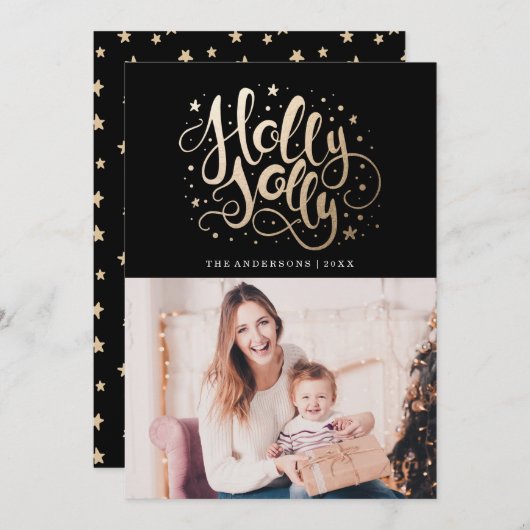 ホリーすてき |ホリデーフォトカード シーズンカード (正面/裏面)