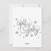 ホリーすてき |銀エレガント箔フェイク写真 シーズンカード (裏面)