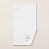 ホリーすてきAF |シルバーフォイルフェイクスクリプト バスタオルセット (ハンドタオル)
