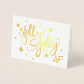 ホリーすてきAF |光沢のあるフェイク金箔の写真 箔カード (正面)