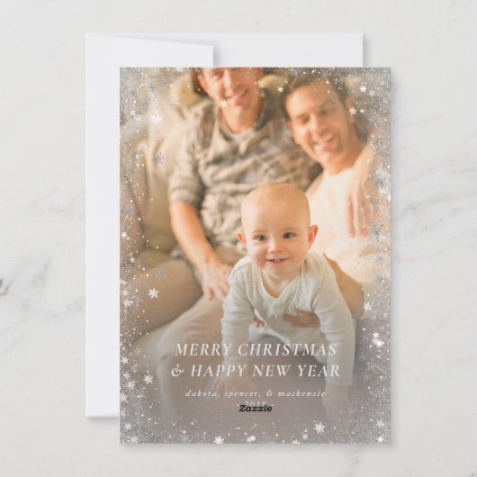 ホリーすてきAF |光沢のある金ゴールドフェイクフォイル2枚の写真 シーズンカード (裏面)