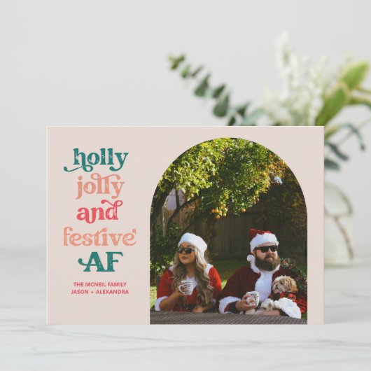 ホリーとすてきフェスティバルAFホリデーフォトカード シーズンカード (スタンド正面)
