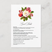 ホリーとアイビーのクリスマスウェディング　ゲストの詳細 エンクロージャーカード (正面)