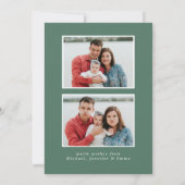 ホリーとエバーグリーンのハッピーホリデー3写真 シーズンカード (裏面)