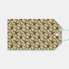 ホリーとエバーグリーン ギフトタグ