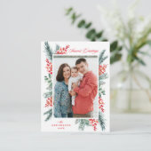 ホリーとエヴァグリーンシーズンの挨拶の写真 シーズンポストカード (スタンド正面)