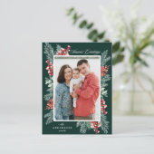 ホリーとエヴァグリーンシーズンの挨拶の写真 シーズンポストカード (スタンド正面)