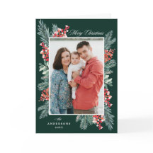 ホリーとエヴァグリーンメリークリスマス2枚写真