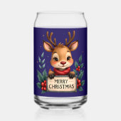 ホリーとサインが入ったかわいいクリスマストナカイ ガラス缶 (裏面)