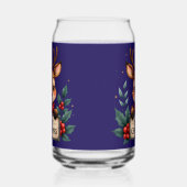 ホリーとサインが入ったかわいいクリスマストナカイ ガラス缶 (右)