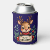 ホリーとサインが入ったかわいいクリスマストナカイ 缶クーラー (缶裏面)
