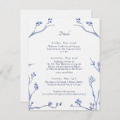 ホリーとジェームズのDC結婚式の詳細カード 招待状 (正面/裏面)