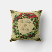 ホリーとツタ クッション (裏面)