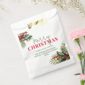 ホリーとパインのクリスマスパーティーの好意 フェイバーバッグ (封をした状態)