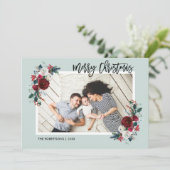ホリーとパインのクリスマスフォトカード シーズンカード (スタンド正面)
