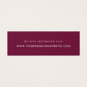 ホリーとパインの冬の結婚式のサイトにカードを挿入 (正面)