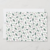 ホリーとパイン |ひなパーソナライズされた形カード ノートカード (裏面)