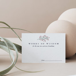 ホリーとパイン 新婚夫婦への賢明な言葉 案内状