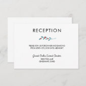 ホリーとベリーのウィンターウェディング レセプションカード エンクロージャーカード (正面/裏面)