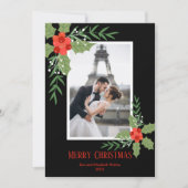 ホリーとベリーのクリスマスフォト シーズンカード (正面)