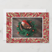 ホリーとベリーのクリスマスフォト シーズンカード (正面)